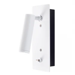 LED Επίτοιχο Φωτιστικό Χωνευτό Μεταλλικό 3W Σε Λευκό Χρώμα H:175 ACA