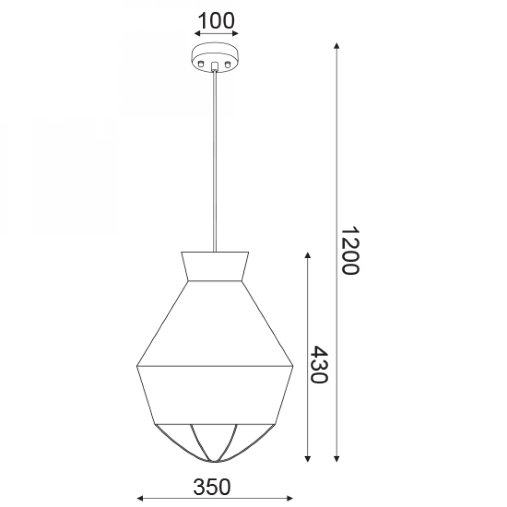 Φωτιστικό Οροφής Με Υφασμάτινο Καπέλο E27 κόκκινο Ø35 Aca