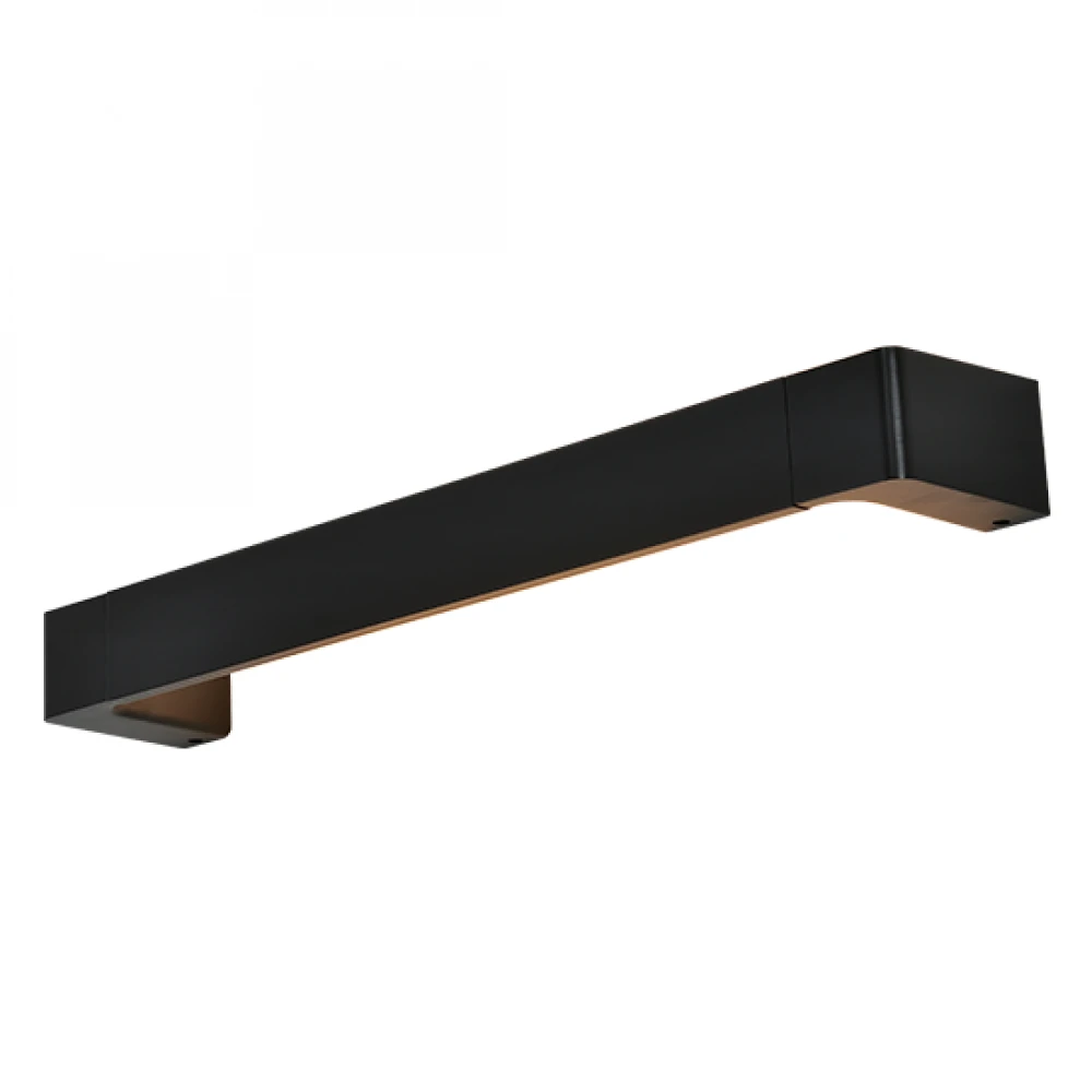 LED Επίτοιχο Φωτιστικό Από Αλουμίνιο 12W Σε Μαύρο Χρώμα ACA