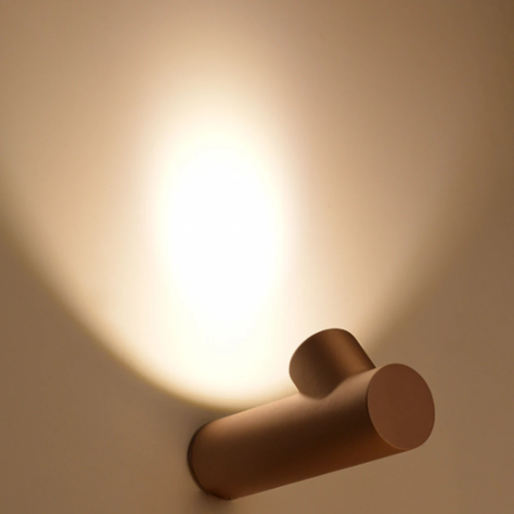 LED Επίτοιχο Φωτιστικό Εξωτερικού Χώρου Από Αλουμίνιο 6W Σε Χρυσό Χρώμα IP44 ACA