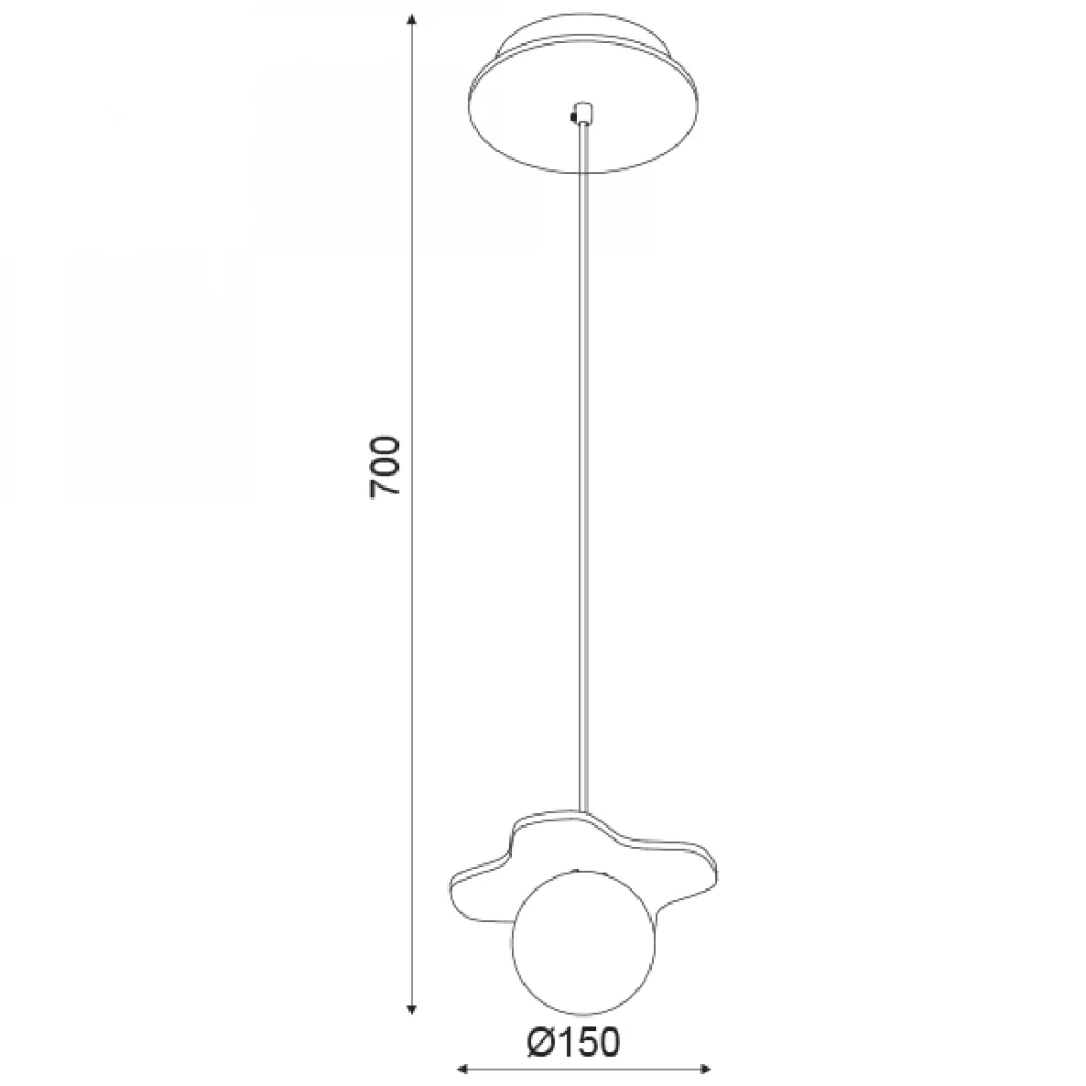Ξύλινο Κρεμαστό Φωτιστικό Με Γυάλινη Μπάλα Σε Δύο Χρώματα 1xG9 ACA