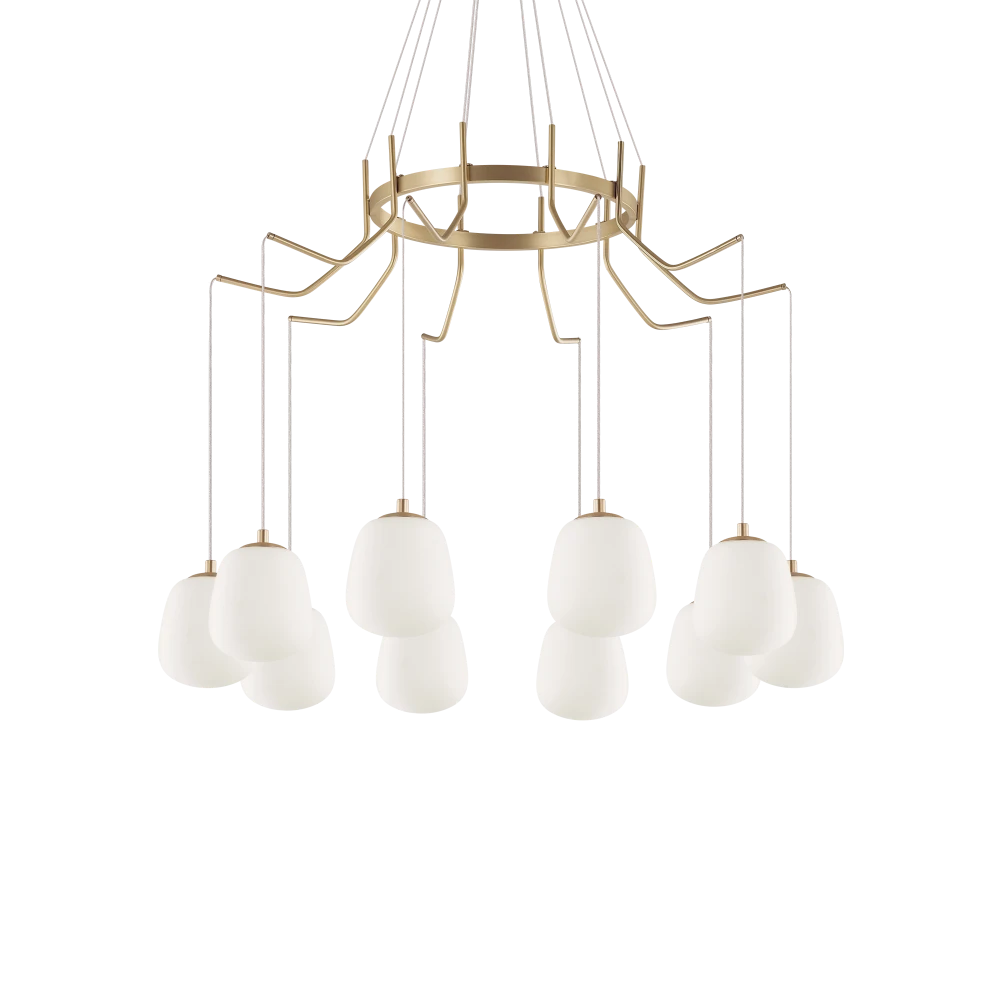 LED Κρεμαστό Πολύφωτο Οροφής 10x 15W G9 KAROUSEL SP10 IDEAL LUX