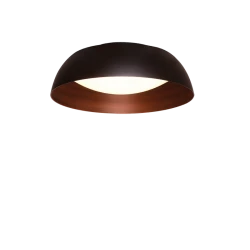 Πλαφονιέρα LED 24W Μεταλλική Σε Μαύρο Με Εφέ Εσωτερικά Ξύλου CHESTER VIOKEF