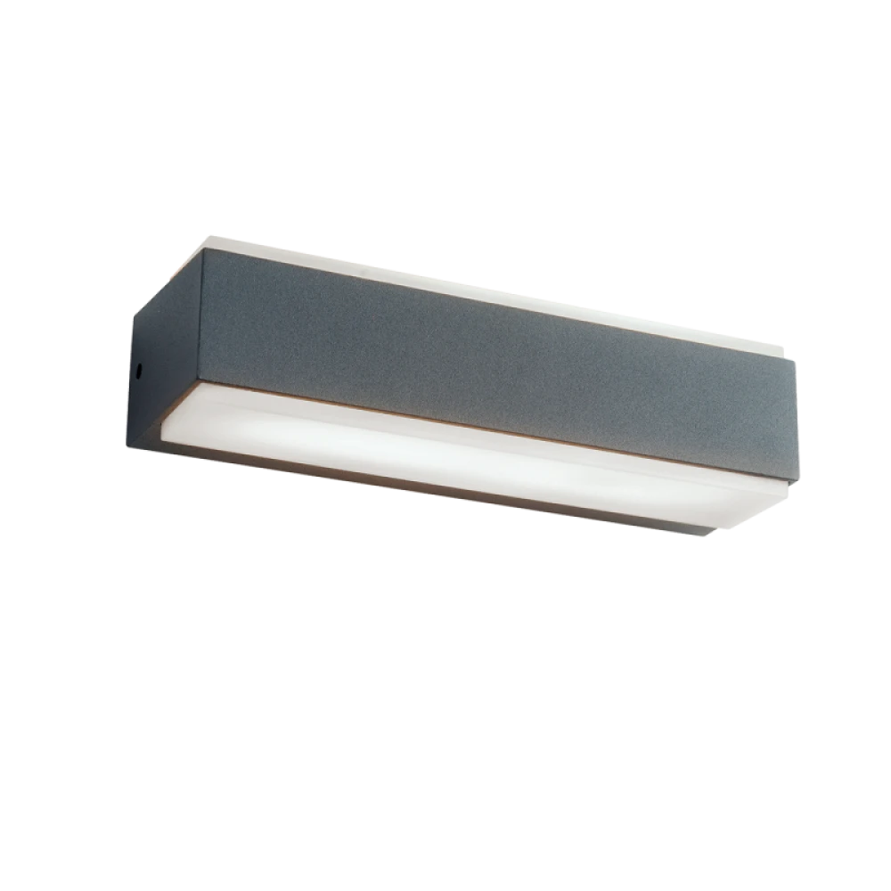 LED Φωτιστικό Απλίκα Εξωτερικού Χώρου Αλουμινίου Σε Γκρι 16W IP65 TECH VIOKEF