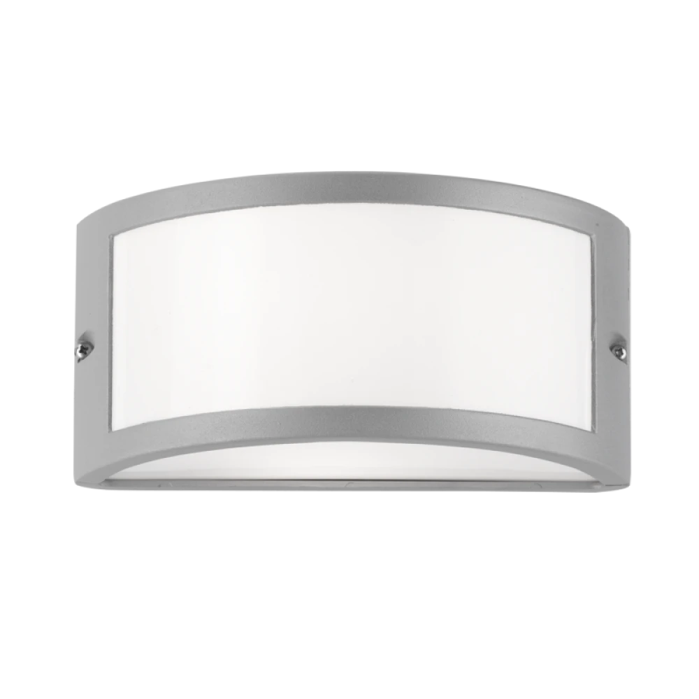 Εξωτερικού Χώρου Απλίκα Αλουμινίου Σε Γκρι Χρώμα Με Σκιάδιο PC IP44 Limnos VIOKEF