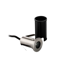 LED Εξωτερικό Χωνευτό Επιδαπέδιο Φωτιστικό Ανοξείδωτο Ματ 1W Ø42 Lotus VIOKEF