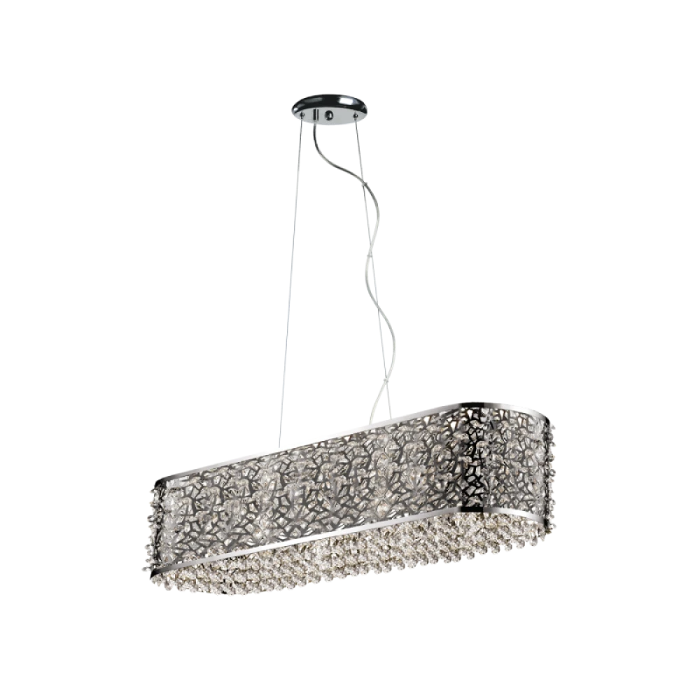 LED Φωτιστικό Οροφής Ράγα Με Κρύσταλλα 30W SPARKLES VIOKEF