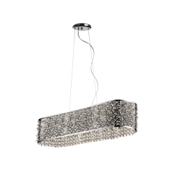 LED Φωτιστικό Οροφής Ράγα Με Κρύσταλλα 30W SPARKLES VIOKEF