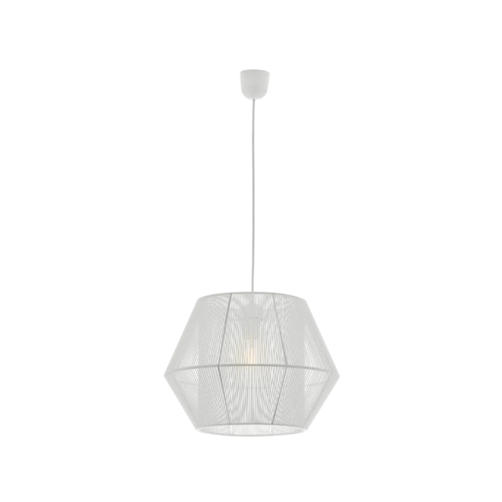 Κρεμαστό Φωτιστικό Με Κορδόνι Σε Τρία Χρώματα Ø400 1xE27 ZAIRA VIOKEF