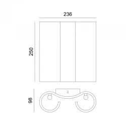 Απλίκα Γύψινη Σε Σχήμα Παπύρου 4x G9 max 40W BOEK Aca