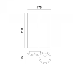 Απλίκα Γύψινη Σε Σχήμα Παπύρου 2x G9 max 40W BOEK Aca