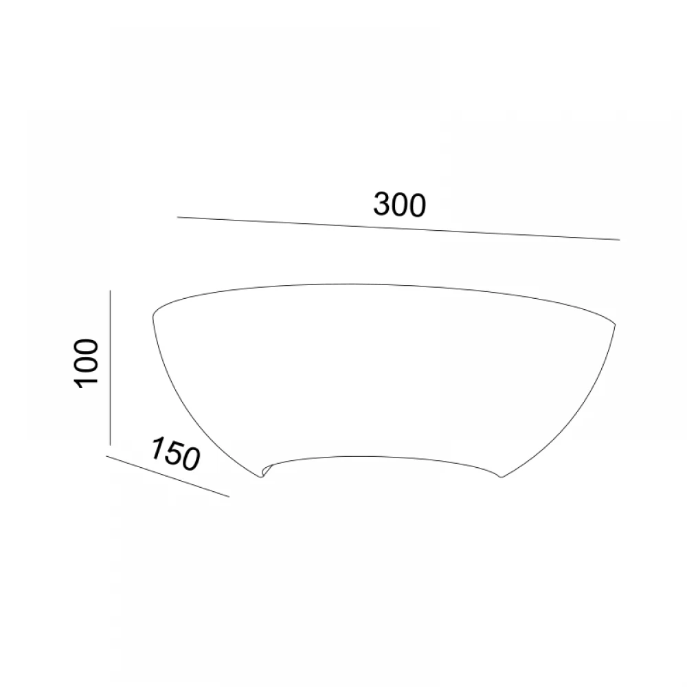 Απλίκα Γύψινη 30cm 1x E27 max 40W HERLO Aca
