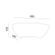 Απλίκα Γύψινη 30cm 1x E27 max 40W HERLO Aca