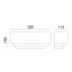 Γύψινη Απλίκα Λευκή 320mm 1x E27 max 40W TABS Aca
