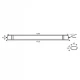 LED Γραμμικό Στεγανό Φωτιστικό Λευκό 132cm 36W IP66 120° 3000K Θερμό λευκό TETE Aca