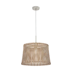 Κρεμαστό Φωτιστικό Σε Διάφορα Χρώματα Ξύλου 1x 60W E27 Ø380 mm SENDERO Eglo Χρώμα Ξύλου