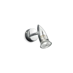 Απλίκα Σποτ Μεταλλική Χρώμιο Χρώμα GU10 1x 50W max ALFA AP1 IDEAL LUX