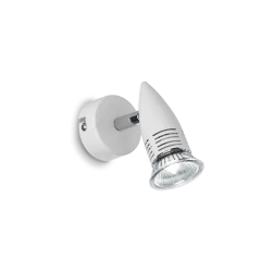 Απλίκα Σποτ Μεταλλική Σε Λευκό Χρώμα GU10 1x 50W max ALFA AP1 IDEAL LUX