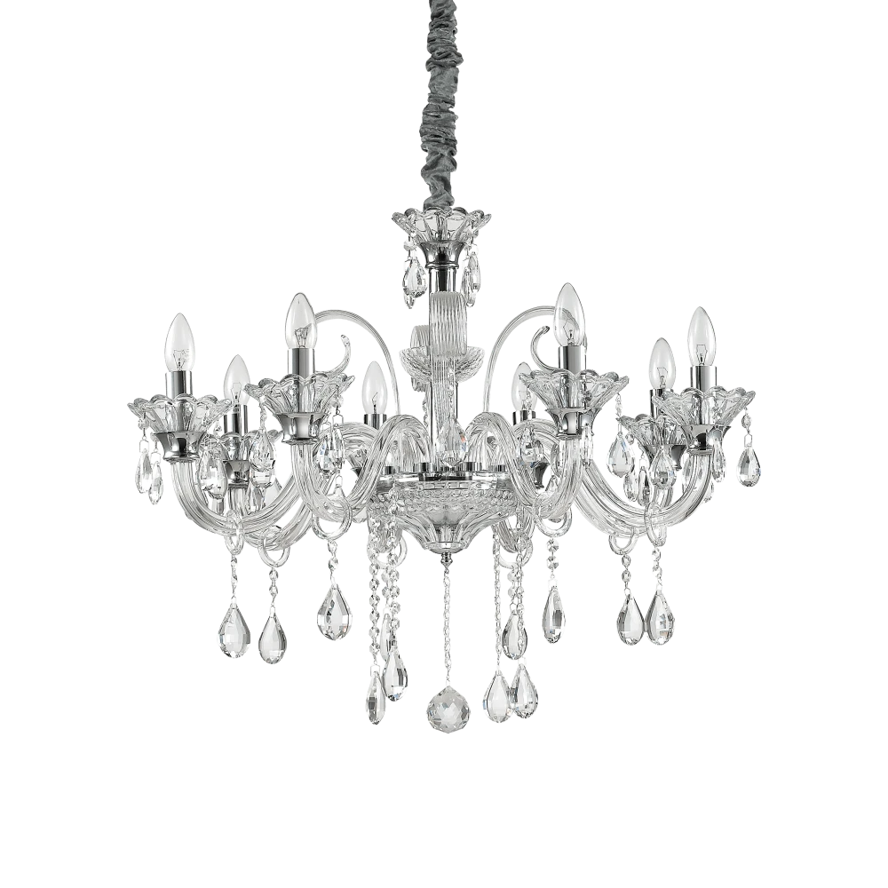 Κλασσικός Πολυέλαιος Σε Διάφορα Χρώματα Ø78cm 8 x 40W E14 COLOSSAL SP8 IDEAL LUX