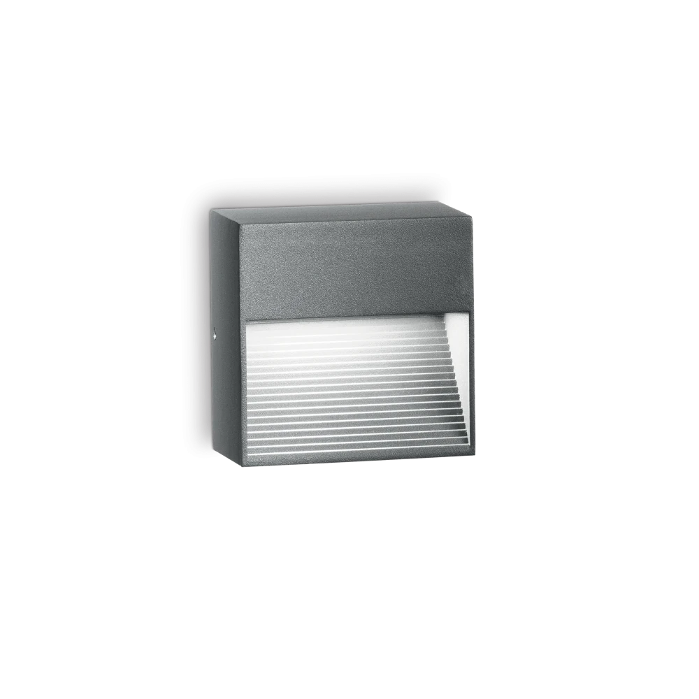Απλίκα Αλουμινίου Εξωτερικού Χώρου 8,5 x 8,5cm LED 1x 28W G9 IP44 DOWN AP1 IDEAL LUX