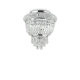 Πλαφονιέρα Κρυστάλλινη Σε Χρωμέ Ø32cm 3 x E14 40W DUBAI PL3 IDEAL LUX
