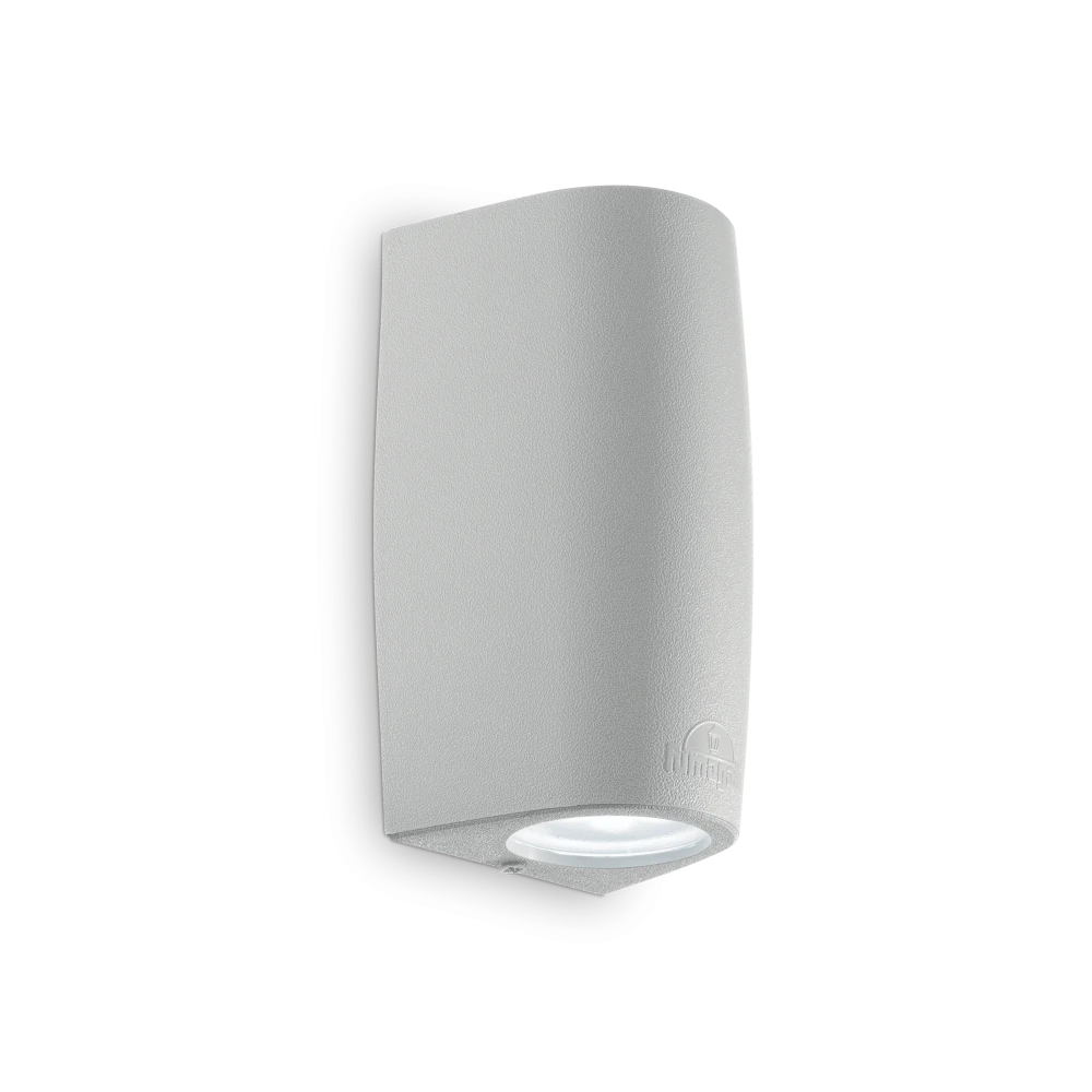 Απλίκα Εξωτερικού Χώρου Δίφωτο Σε Γκρι Χρώμα LED 2 x 4.5W GU10 IP55 KEOPE AP2 SMALL IDEAL LUX