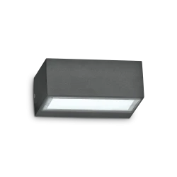 Απλίκα Αλουμινίου Εξωτερικού Χώρου Σε Ανθρακί Χρώμα 1x G9 max 28W IP44 TWIN AP1 IDEAL LUX