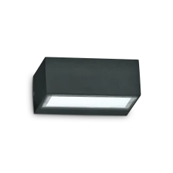 Απλίκα Αλουμινίου Εξωτερικού Χώρου Σε Μαύρο Χρώμα 1x G9 max 28W IP44 TWIN AP1 IDEAL LUX