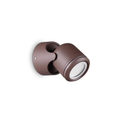 Φωτιστικό Τοίχου Αλουμινίου Εξωτερικού Χώρου Σε Καφέ Χρώμα 1x GU10 28W max IP44 XENO AP1 IDEAL LUX