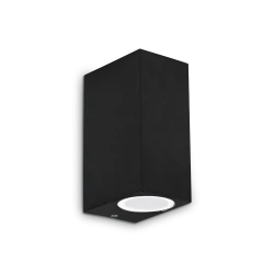 Απλίκα Αλουμινίου Εξωτερικού Χώρου Σε Μαύρο Χρώμα 2 x 15W G9 UP AP2 IDEAL LUX