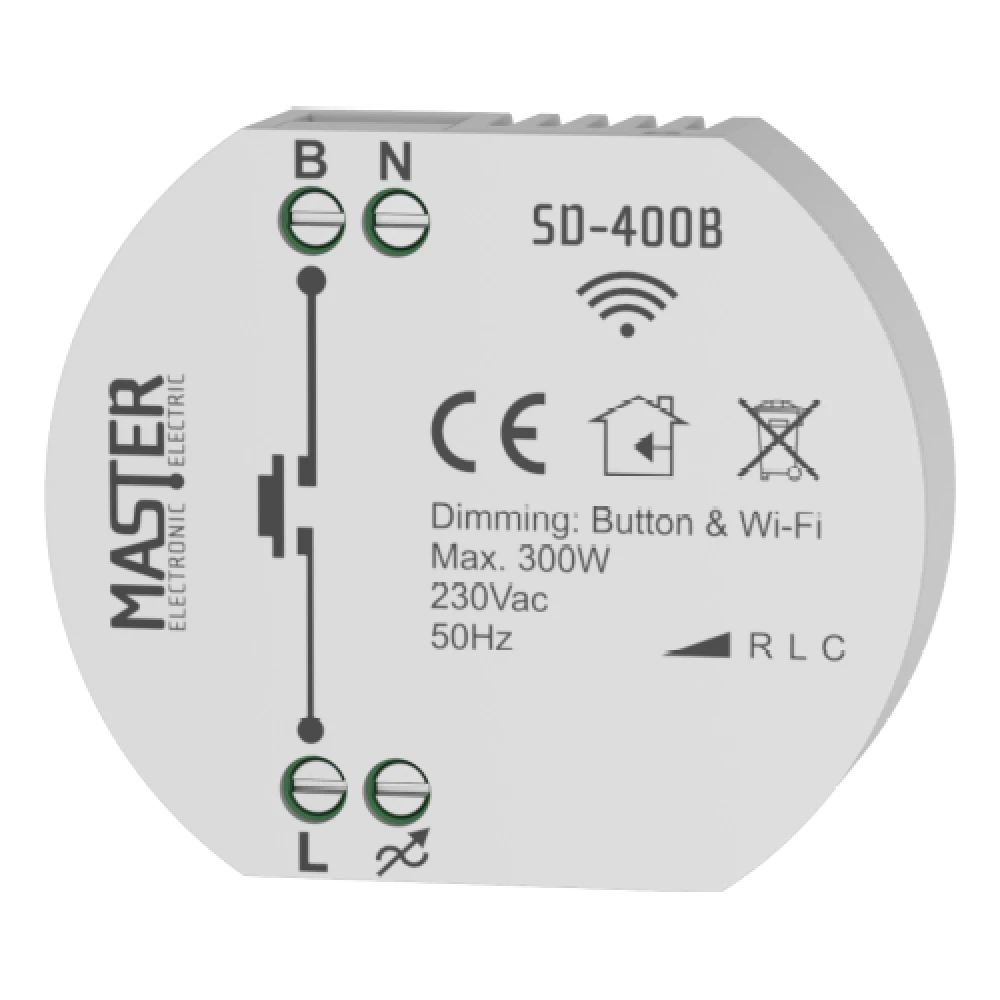  SMART DIMMER ΚΥΤΙΟΥ 230 VAC / 300W (Wi-Fi) SD-400B MASTER