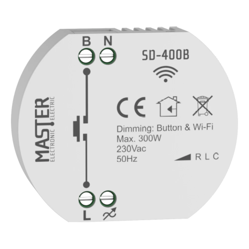  SMART DIMMER ΚΥΤΙΟΥ 230 VAC / 300W (Wi-Fi) SD-400B MASTER