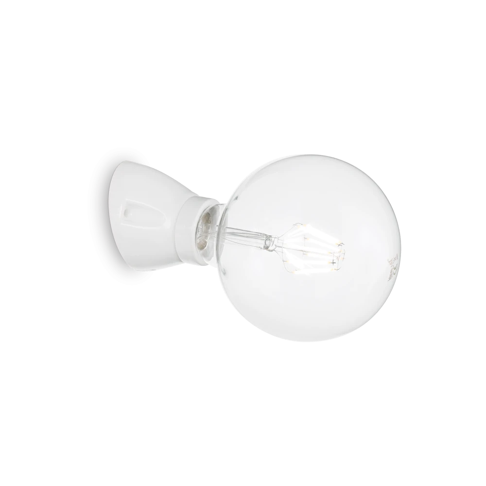 Επιτοίχιο Φωτιστικό Σε Λευκό Χρώμα Ø7,5 1 x 60W E27 WINERY AP1 IDEAL LUX