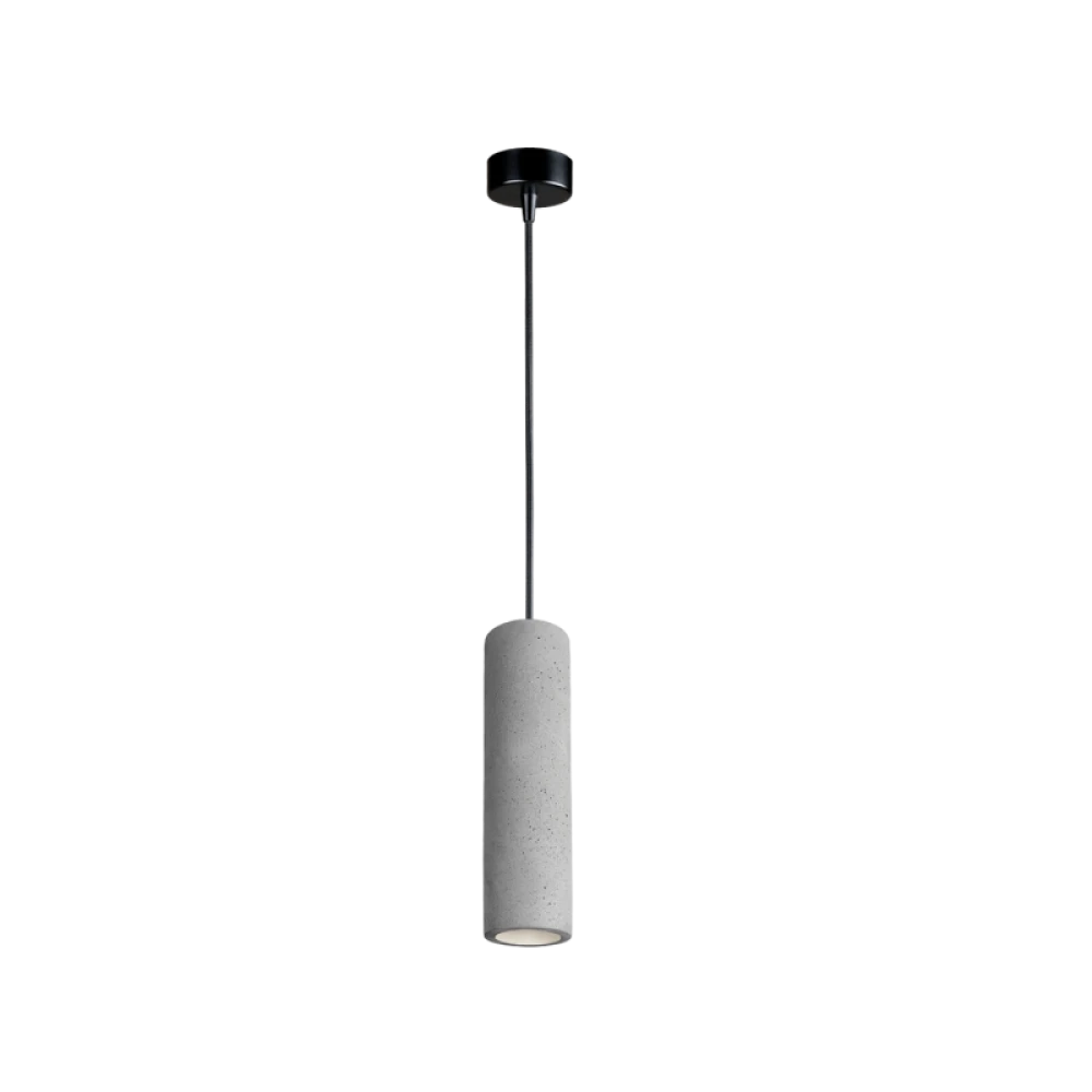 Μονόφωτο Κρεμαστό Φωτιστικό Από Τσιμέντο Και Ανάρτηση Μαύρη GU10 PHENIX VIOKEF