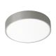 LED Πλαφονιέρα Πλαστική Με Σκιάδιο από PC Ασημί D:300, IP65 20W 1400Lm 3000K, Donousa VIOKEF