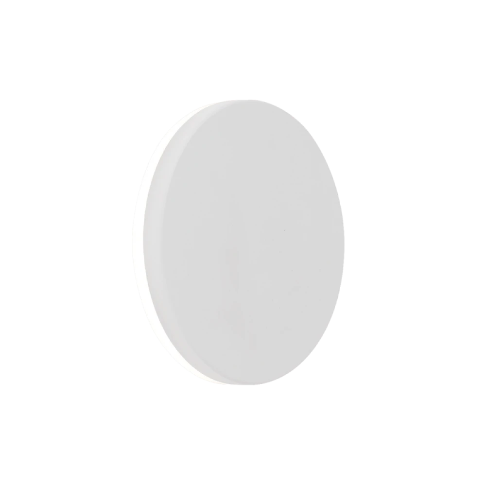 LED Απλίκα Αλουμινίου Σε Λευκό, IP54 12W 565Lm 3000K, Round Jazz VIOKEF