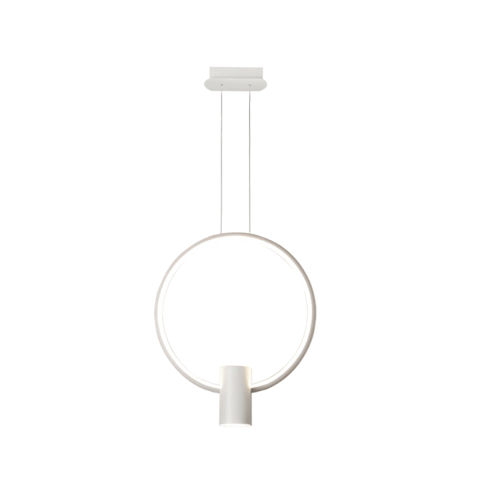 LED Κρεμαστό Μεταλλικό Φωτιστικό σε Λευκό 22+6W Sindy VIOKEF