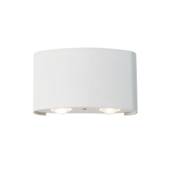 LED Απλίκα Αλουμινίου Σε Λευκό 4x1W 340Lm 3000K IP54, Twist VIOKEF