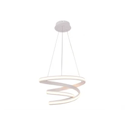 Led Κρεμαστό Φωτιστικό Λευκό Αλουμινίου ∅60 57W 3000K 4560Lm, SPRING LUCIDO