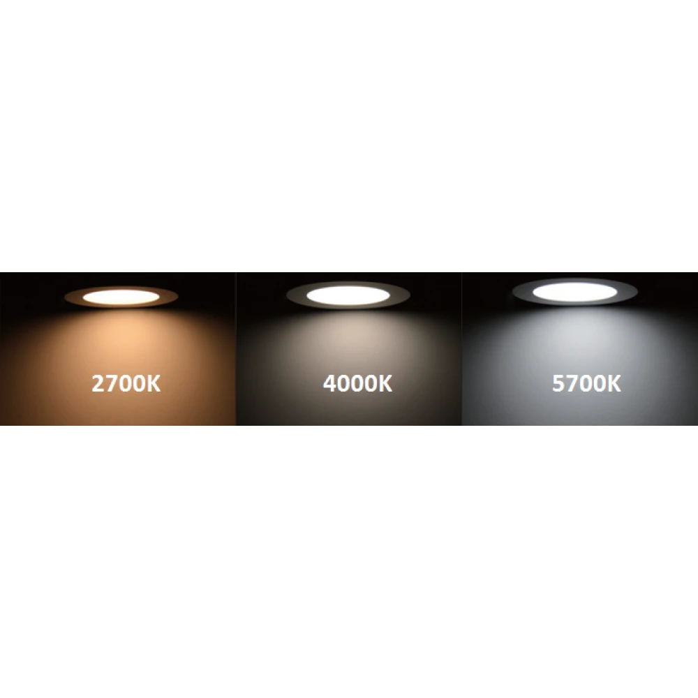 Στρογγυλό LED Panel Slim Downlight Ψυχρό Λευκό 6000K 20W SMD Λευκό Σώμα SpotLight