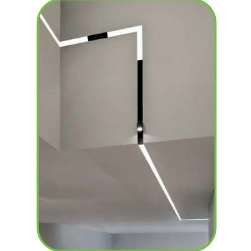 ΜΑΥΡΟ ΜΑΤ ΜΑΓΝΗΤΙΚΟ ΦΩΤΙΣΤΙΚΟ 90° ΓΩΝΙΑ 48V DC 20W 3000K 1600LM 110° OSRAM RA90 L322*307MM