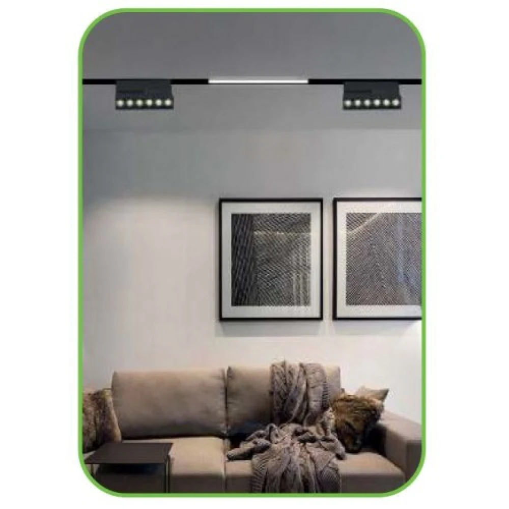 ΜΑΥΡΟ ΜΑΤ ΜΑΓΝΗΤΙΚΟ ΚΙΝΗΤΟ ΓΡΑΜΜΙΚΟ ΦΩΤΙΣΤΙΚΟ 48V DC 12W 3000K 1000LM 24° OSRAM RA90 L220MM