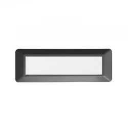 Led Slim Επίτοιχο Φωτιστικό Ορθογώνιο Σκούρο Γκρι 230V AC IP65 4W 3000K 290LM RA80 ACA