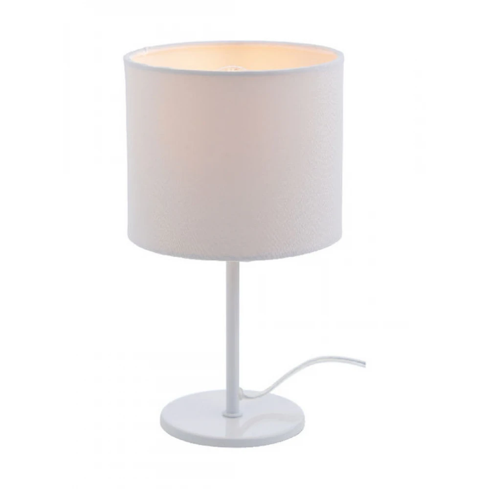 Επιτραπέζιο Φωτιστικό Μεταλλικό Σε Λευκό Χρώμα 1x 40W Ε14 ACA
