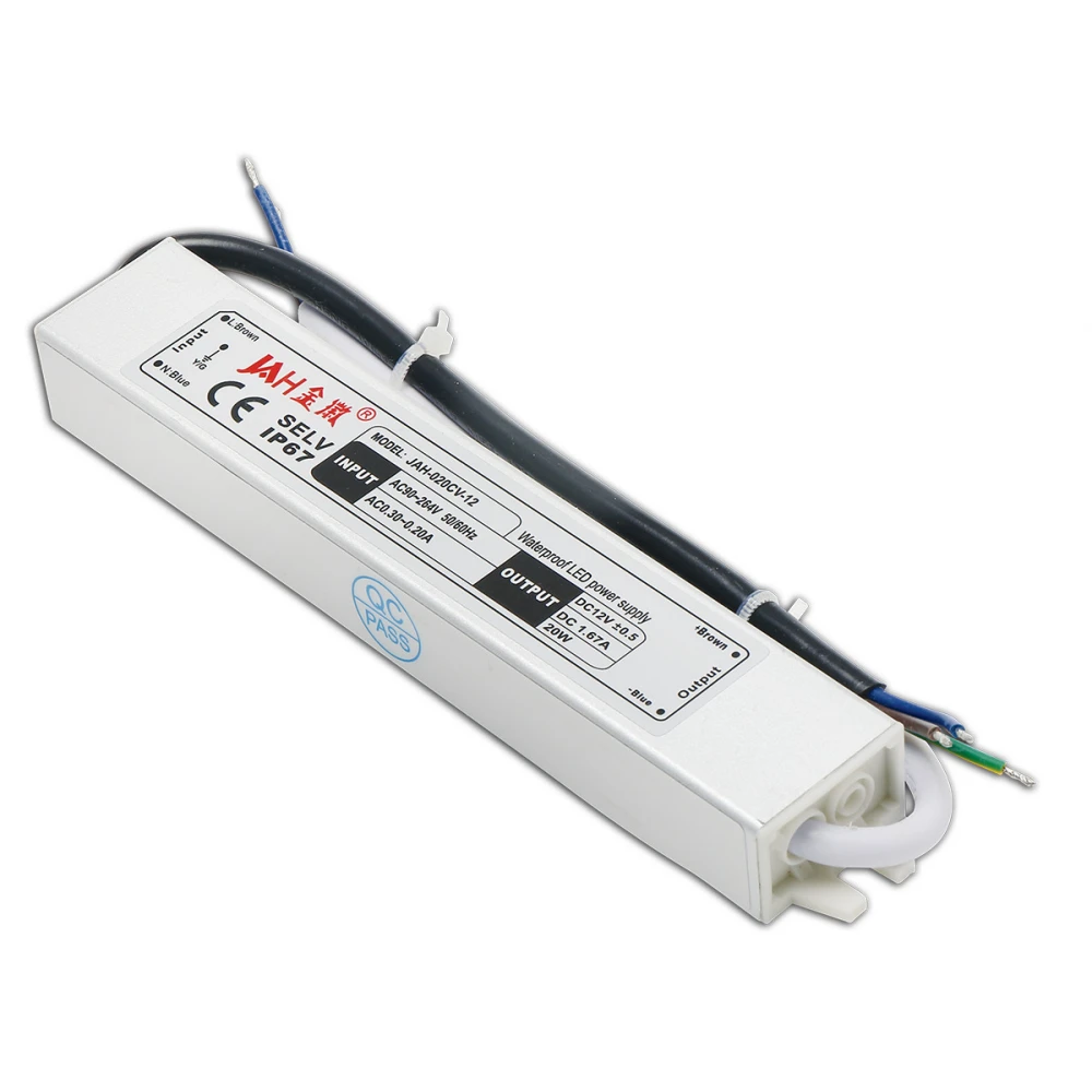 Switching Αδιάβροχο IP67 Τροφοδοτικό Για Ταινίες LED 12V 20VA Amarad