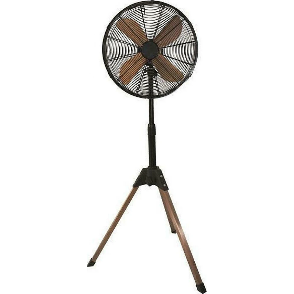 ΑΝΕΜΙΣΤΗΡΑΣ ΤΡΙΠΟΔΑΣ ΜΑΥΡΟ-ΧΑΛΚΙΝΟ 4 ΦΤΕΡΩΤΕΣ Φ40 60W EUROLAMP