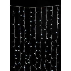 200Led Σταθερή Βροχή Rubber Με Επέκταση Ip65 Και Μπρίζα Σούκο 200 x 100(h)cm,Λευκό Καλώδιο/ Λευκό Λαμπάκι (Kelvin: 6.000 - 10.000)