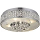 Πλαφονιέρα Μεταλλική Με Κρύσταλλα Φ41,5cm 5x G9 ACA DECOR