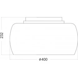Πλαφονιέρα Με Γυαλί Και Κρύσταλλα Φ40cm 6x G9 ACA DECOR