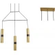 Κρεμαστό Φωτιστικό Μεταλλικό Τρίφωτο Σε Ράγα Ορείχαλκος 3x GU10 - ACA Decor